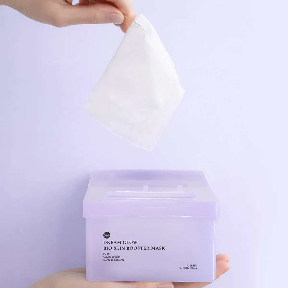 glowiest Dream Glow Bio Skin Booster Mask (PDRN + Caviar Extract + Centella Exosome) - Image 3