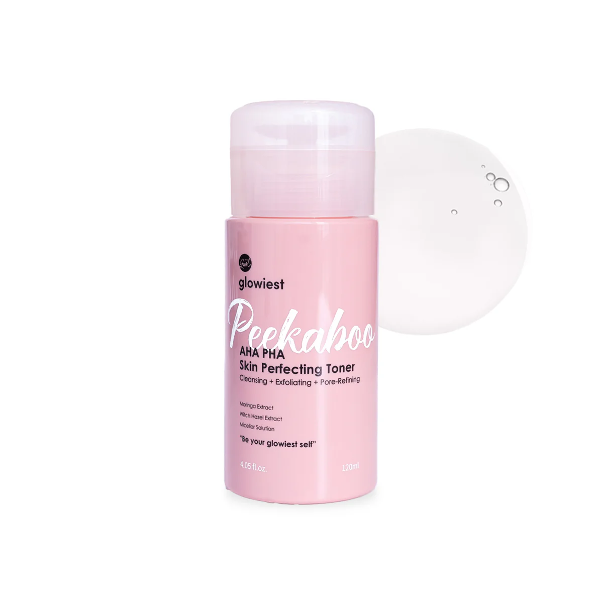 glowiest Peekaboo AHA PHA Skin Perfecting Toner 120mL - Image 3