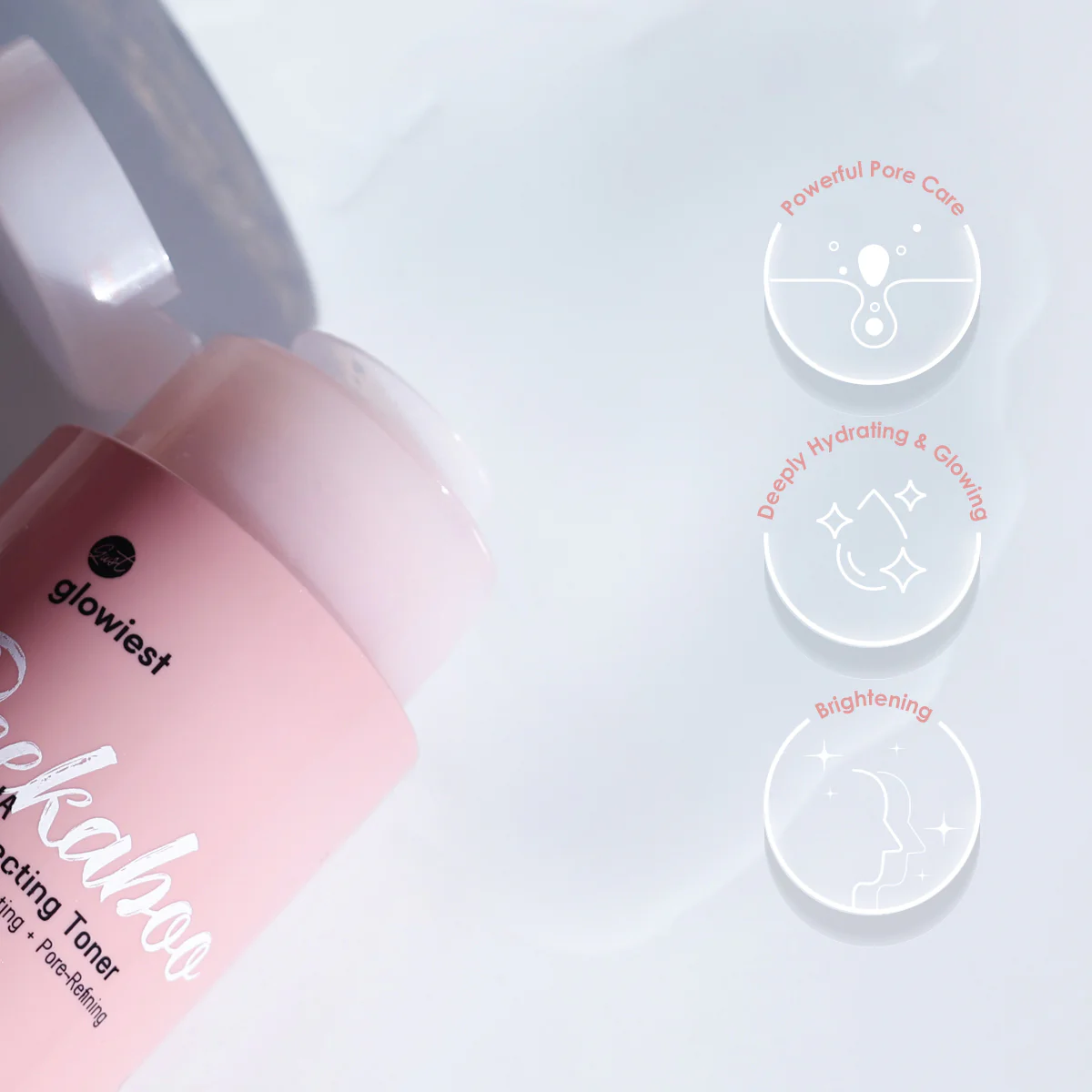 glowiest Peekaboo AHA PHA Skin Perfecting Toner 120mL - Image 6