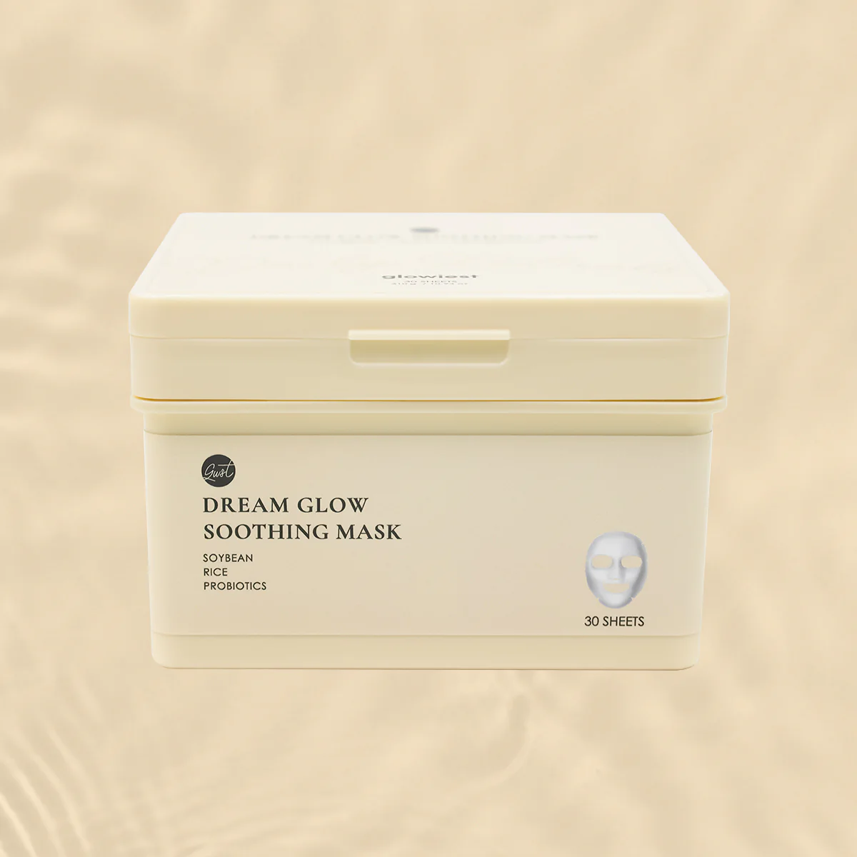 glowiest Dream Glow Soothing Mask (Soybean + Rice + Probiotics) - 30 sheets 10.93 oz. - Image 4