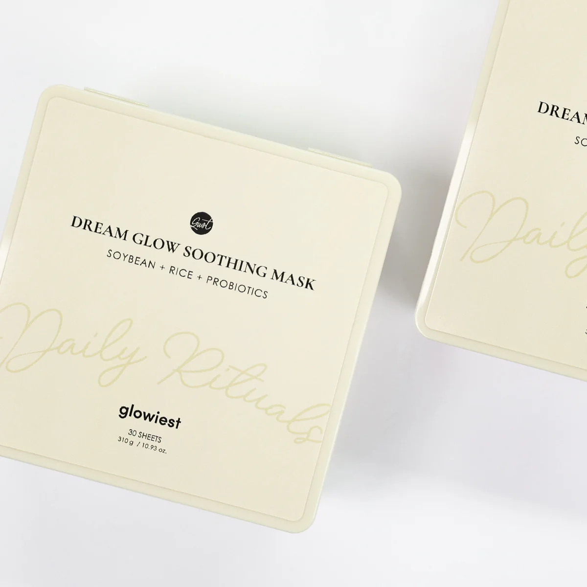 glowiest Dream Glow Soothing Mask (Soybean + Rice + Probiotics) - 30 sheets 10.93 oz. - Image 5