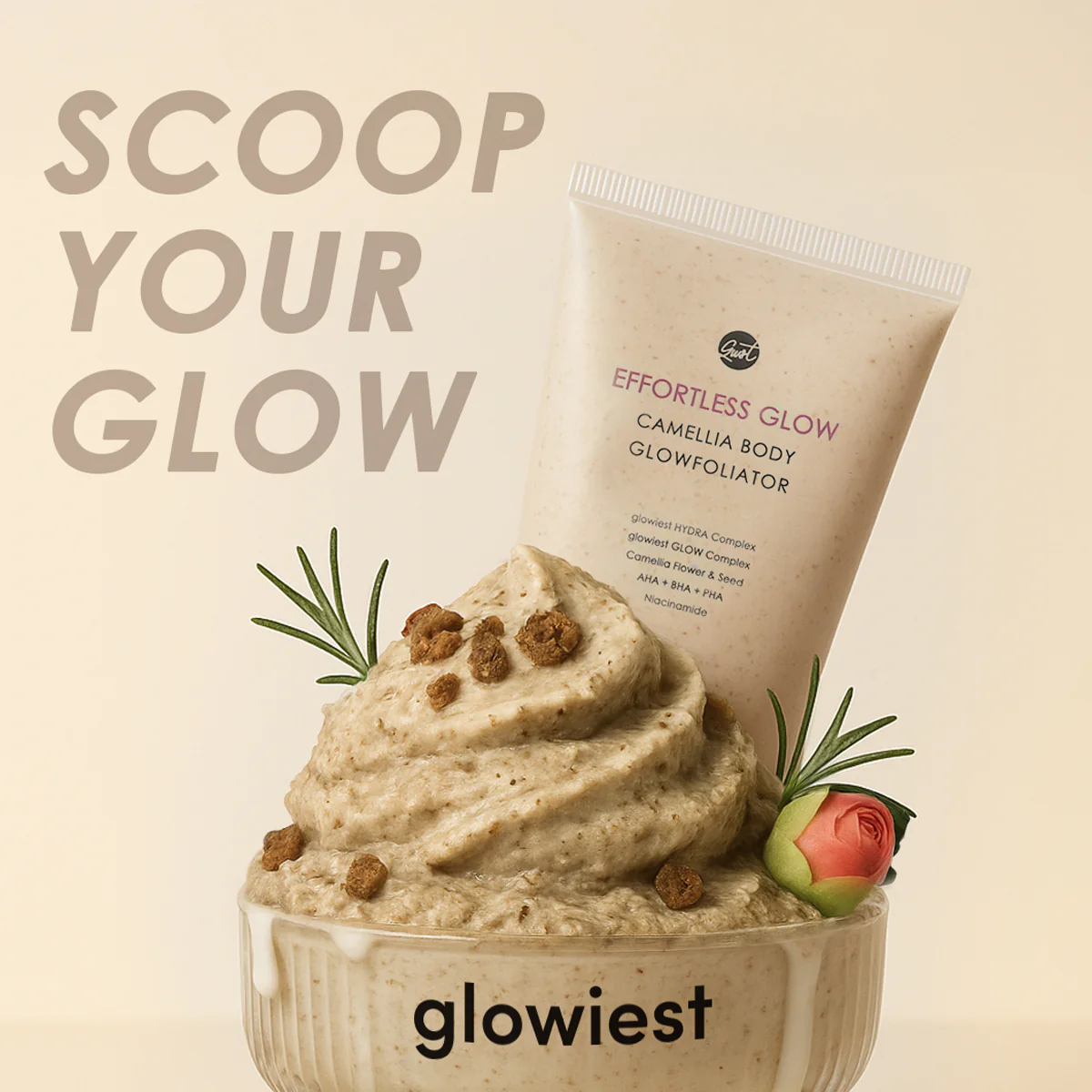 glowiest Effortless Glow Camellia Body Glowfoliator - Image 3