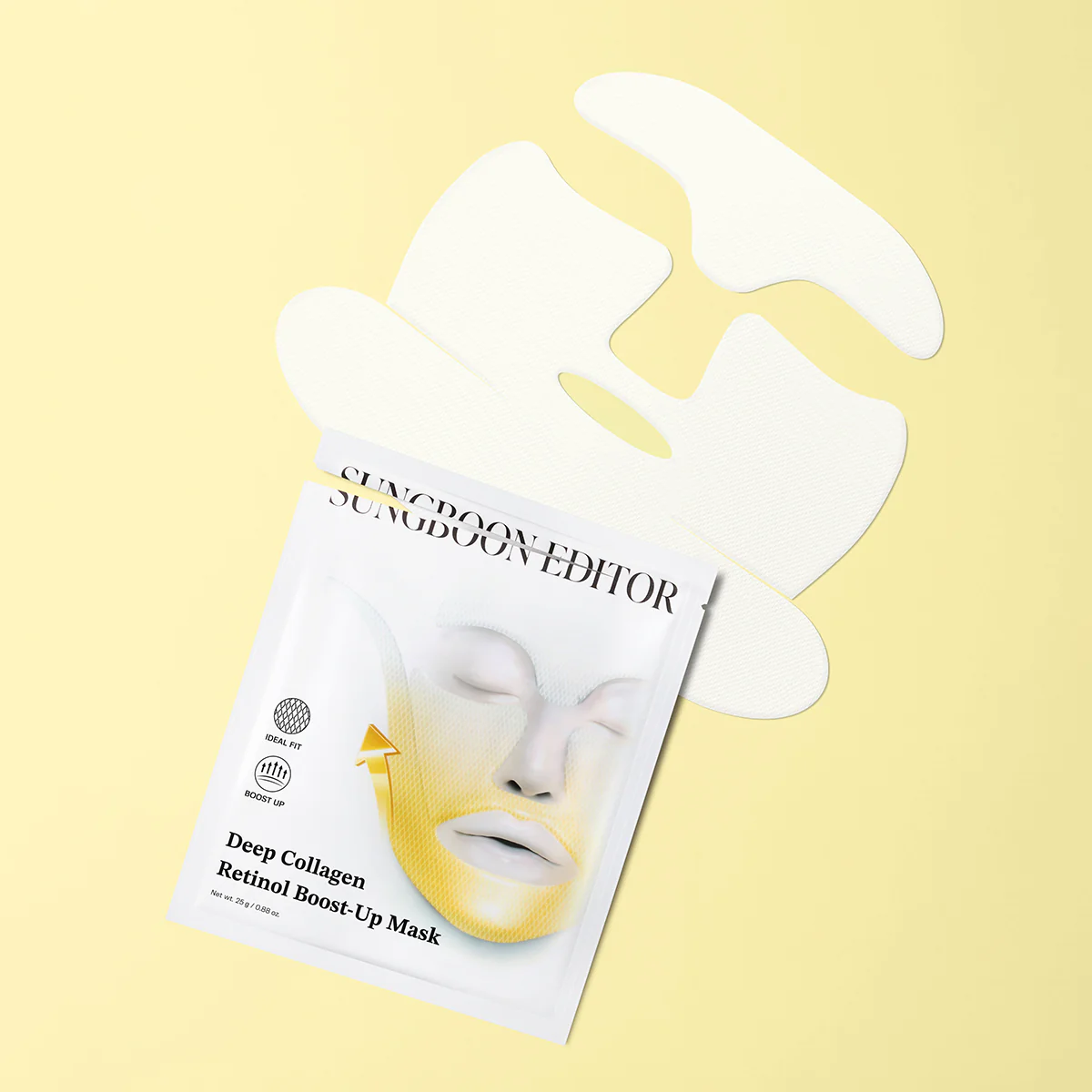 Sungboon Editor Deep Collagen Retinol Tension Boost Up Mask 25g / 0.88 oz. x 4ea - Image 3