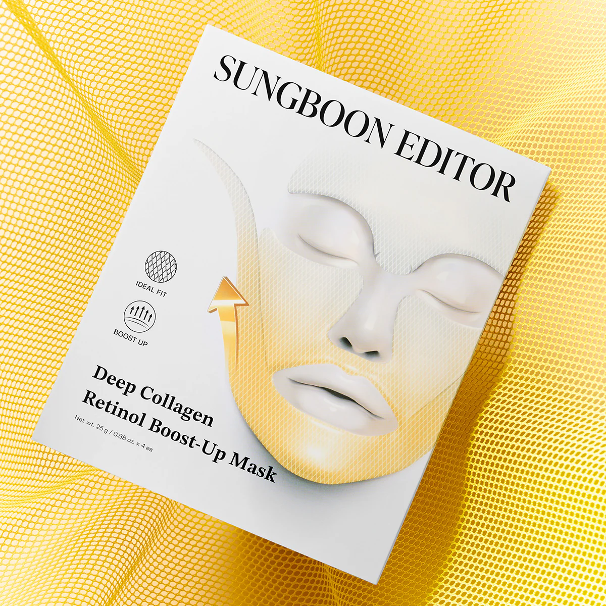 Sungboon Editor Deep Collagen Retinol Tension Boost Up Mask 25g / 0.88 oz. x 4ea - Image 4